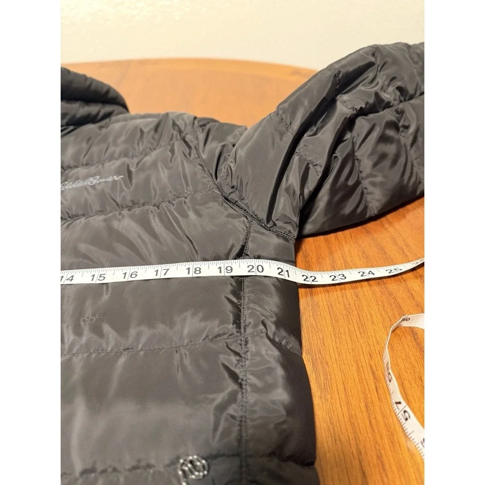 EDDIE BAUER Black Warm EB650 DOWN WINTER JACKET Puffer Hike Ski Coat Men's S - Picture 6 of 7